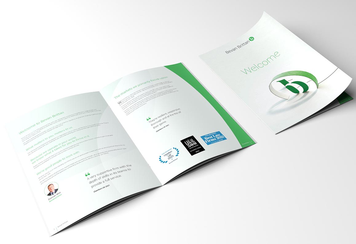 Bevan Brittan Welcome company brochure cover